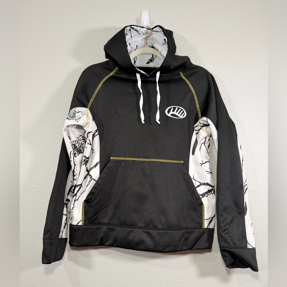 Trail Crest Hoodie Sweatshirt Black White Camo Hunting Outdoor Kid Youth Boy S